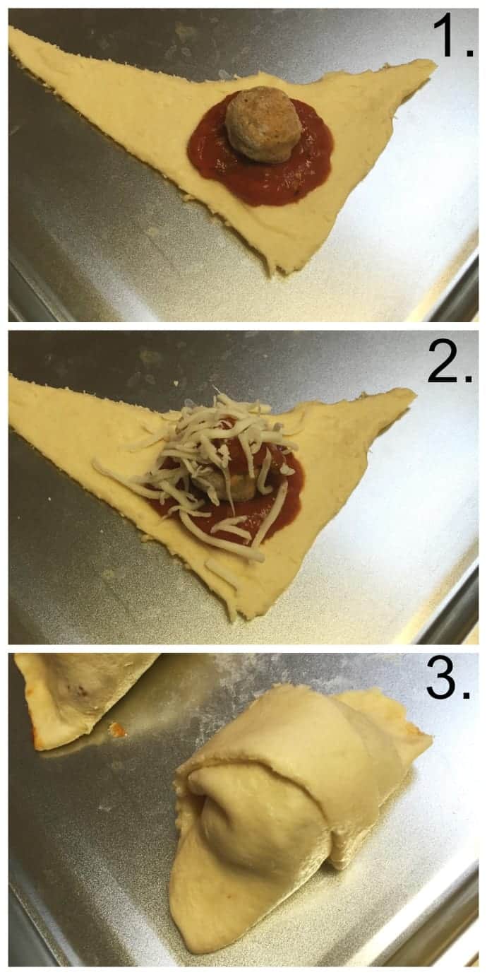 How to make Meatball pockets instructions