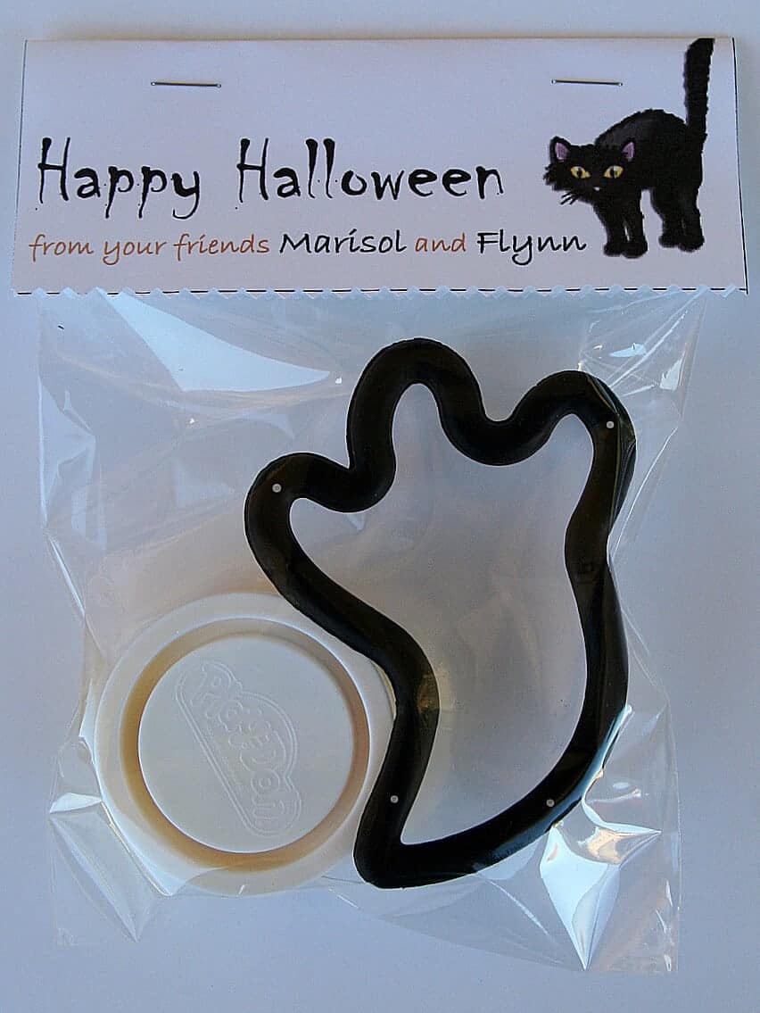 Play Doh and Ghost Cookie Cutter with Free Printable Bag Topper by Tonya Staab