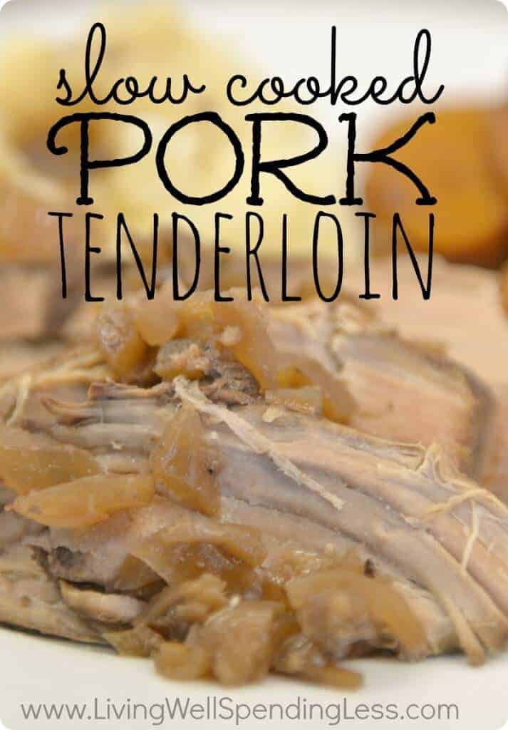 Slow Cooker Pork Tenderloin by Living Well Spending Less
