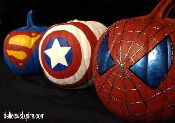 Superhero Pumpkins by Delicious by Dre