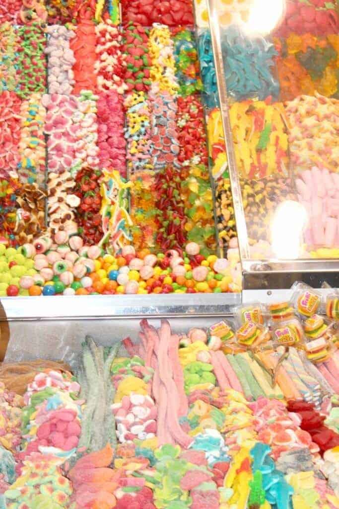 Barcelona was the El Mercat de la Boqueria beautiful display of candy