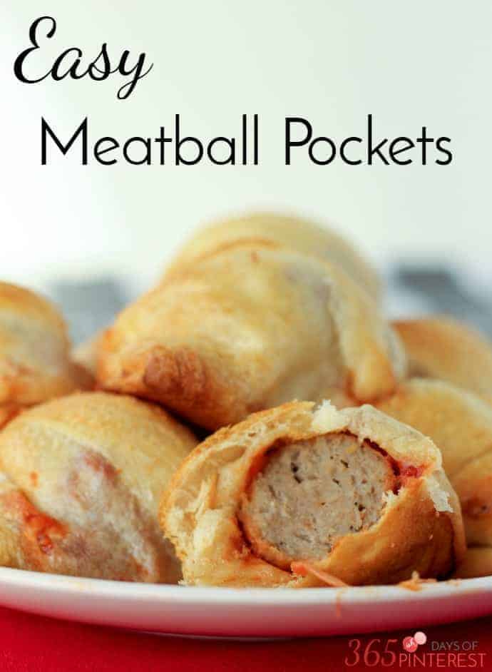 Easy Meatball Pockets