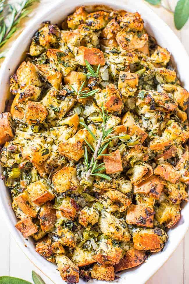 Classic Traditional Thanksgiving Stuffing by Averie Cooks