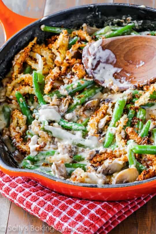 Creamy Green Bean Casserole from Scratch by Sally's Baking Addiction