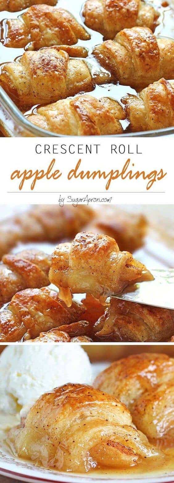 Crescent Roll Apple Dumplings by Sugar Apron