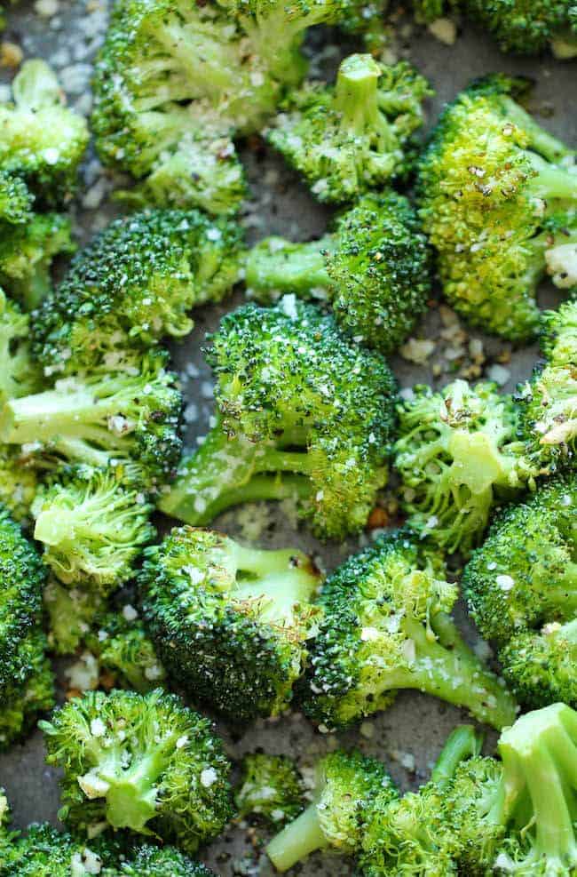 Garlic Parmesan Roasted Broccoli by Damn Delicious