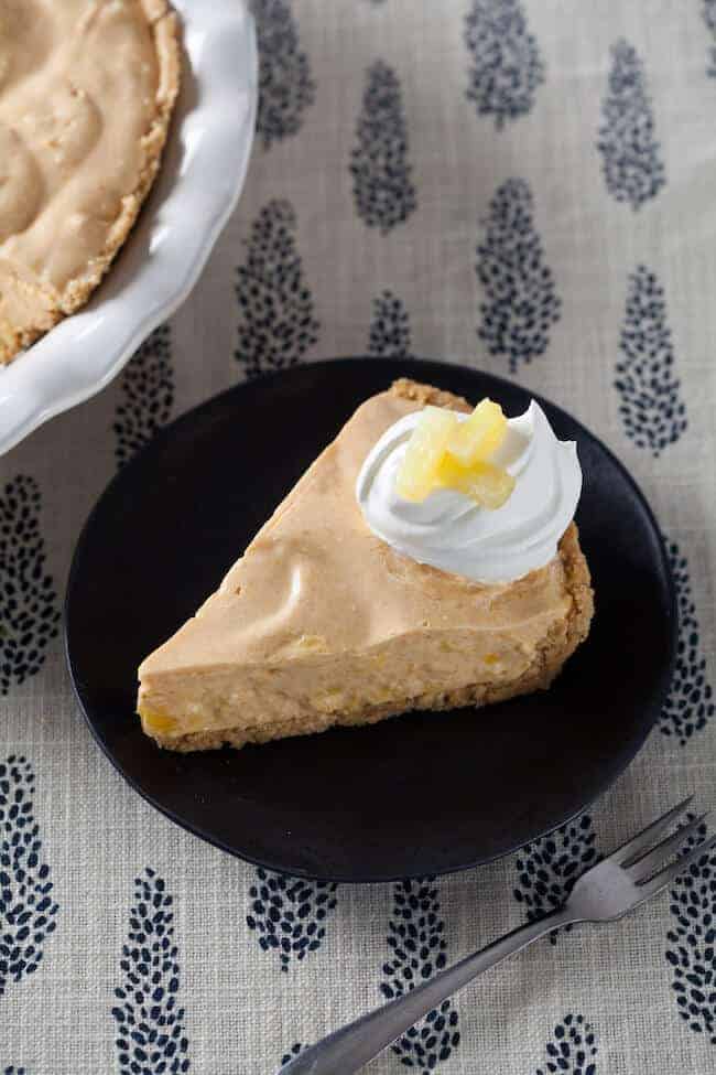 Pumpkin pineapple mousse pie