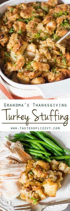 Grandmas Thanksgiving Turkey Stuffing by Tastes of Lizzie T