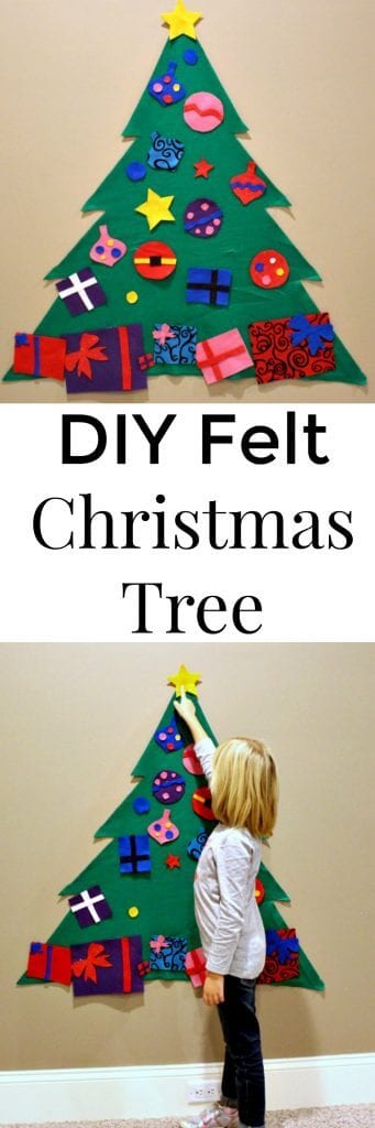 Felt Christmas Tree - an easy Christmas craft for kids