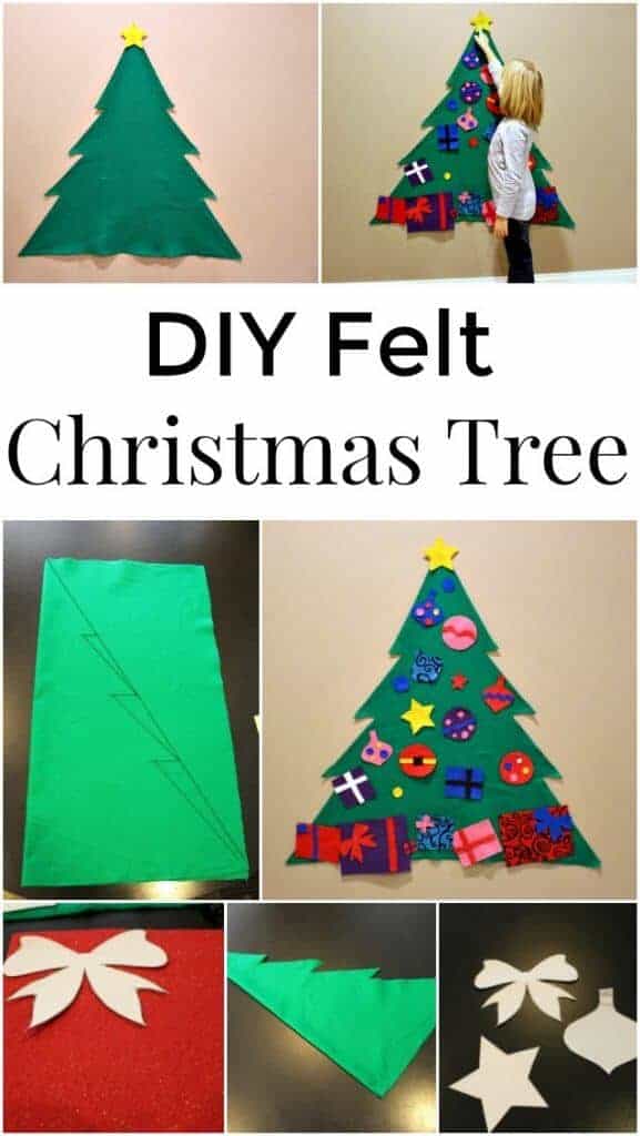 DIY Felt Christmas Tree - a great holiday craft for kids