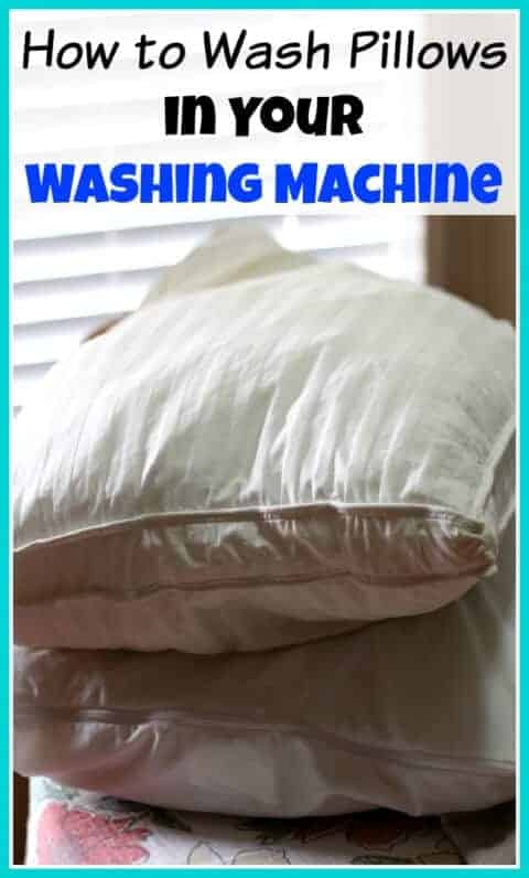 How to Wash Pillows in the Washing Machine by A Cultivated Nest 