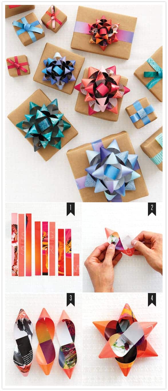 Learn to make bows out of a magazine by 100 layer cake! 