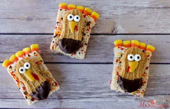 Thanksgiving Turkey Rice Krispie Treats