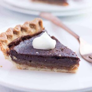 Chocolate Chess Pie Square Featured Image