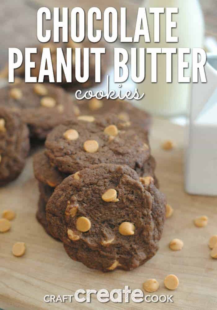 Chocolate peanut butter cookies