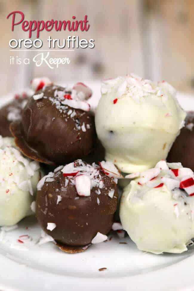 Peppermint Oreo Truffles from Its a Keeper