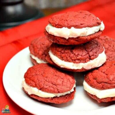 Stuffed Red Velvet Cookies - Princess Pinky Girl