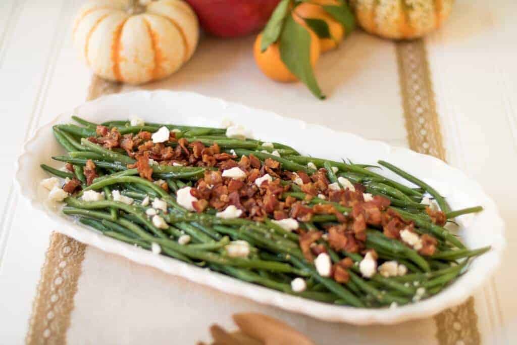 Bacon and Feta Green Beans Side Dish