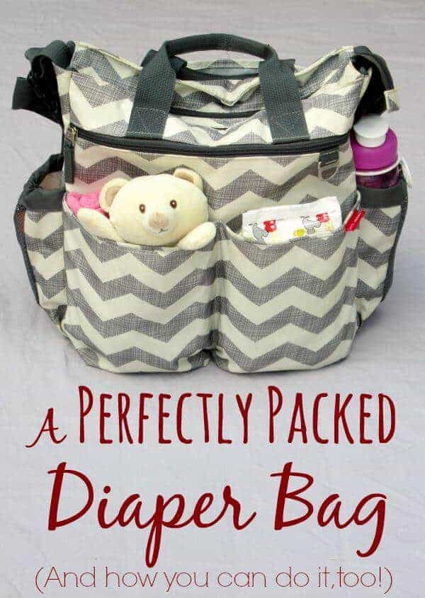 A Perfectly Packed Diaper Bag from Laura's Plans | Parent Organization Hacks 