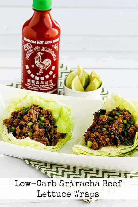 Low Carb Sriracha Beef Lettuce Wraps by Kaylins Kitchen