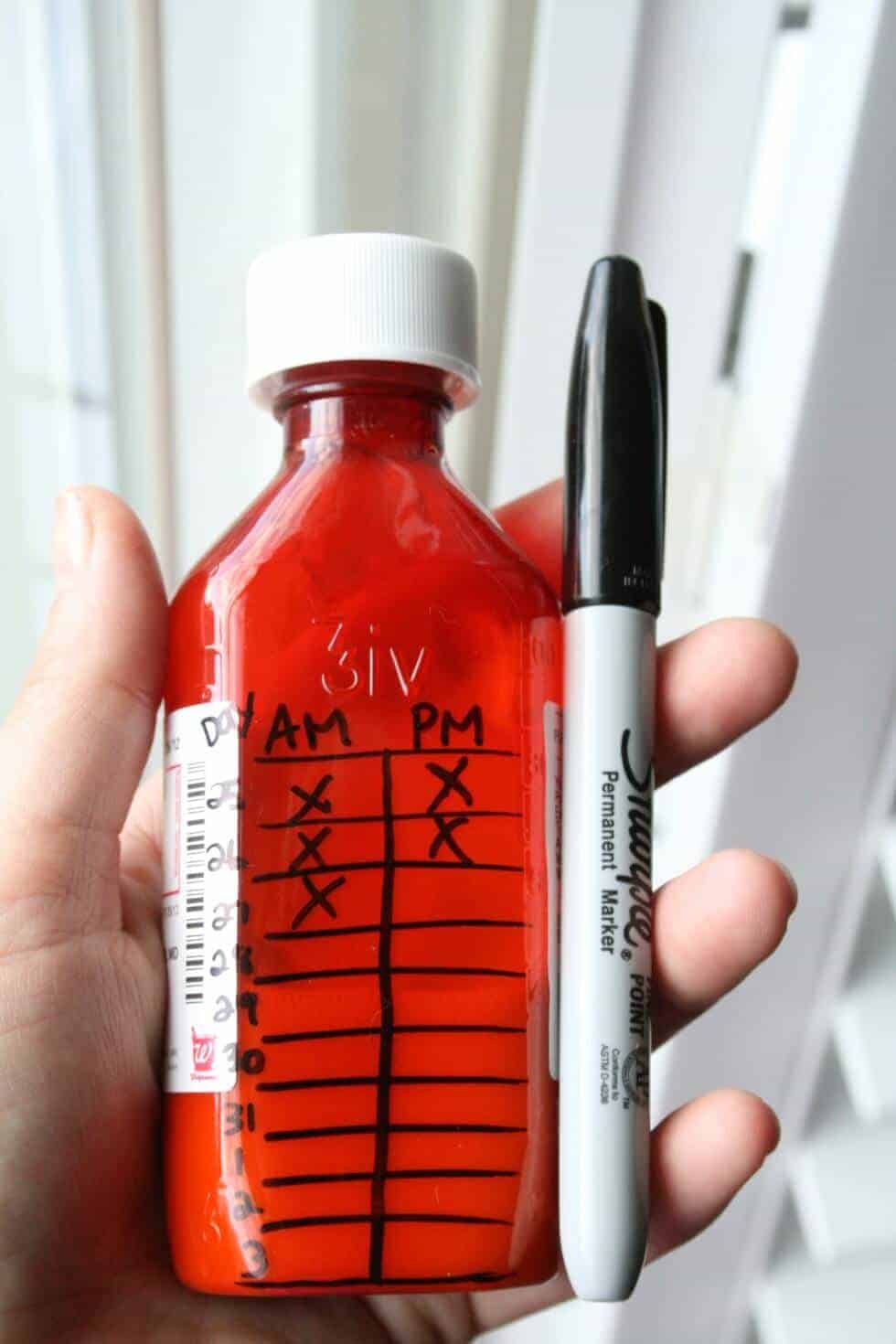Mark Medicine Bottles with a Sharpie by Lovezilla | Cold and Flu Hacks