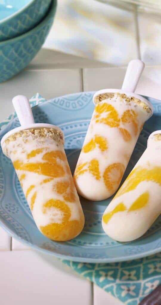 Tropical Mandarin Orange Breakfast Pops 