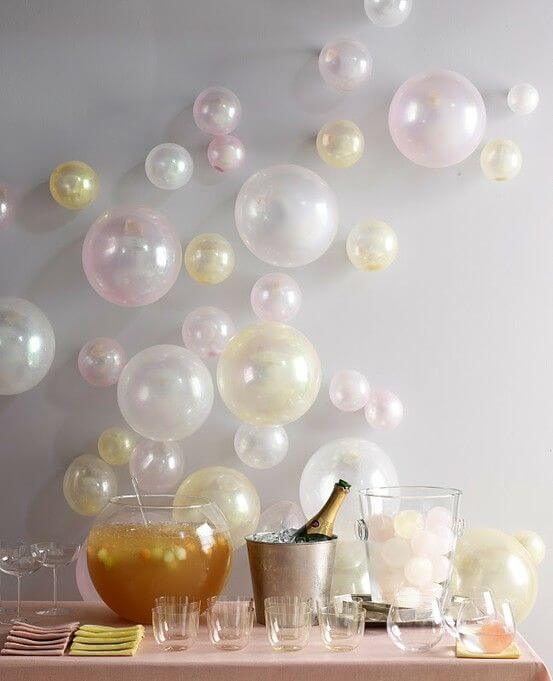 DIY Champagne Bar from Honey and Fitz - Creating your own birthday parties at home has never been easier. These DIY Birthday Party Ideas are awesome!