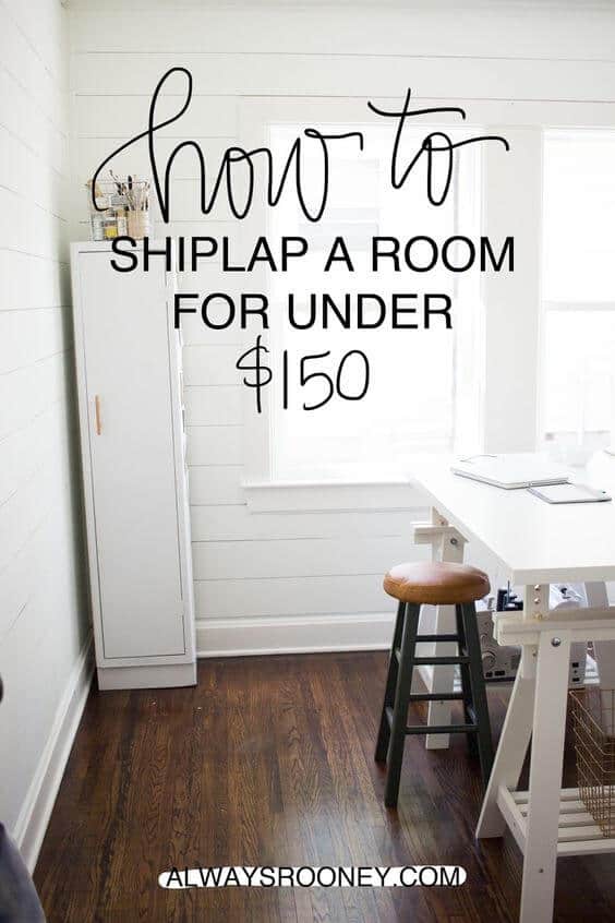 How to Shiplap a Room by Always Rooney | DiY Farmhouse Decor Projects for Fixer Upper Style 