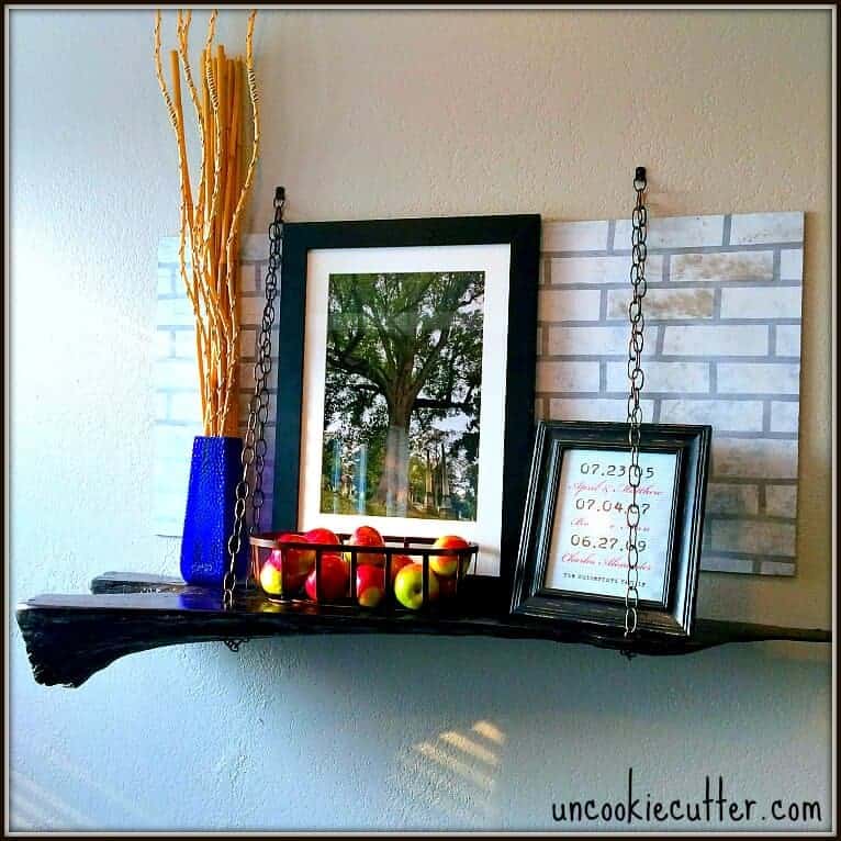 Rustic Industrial Hanging Shelf by Uncookie Cutter | 12 Chic Industrial Decor Ideas for the Home
