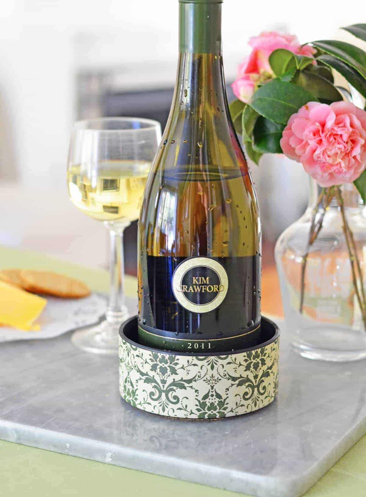 Simple Wine Bottle Coasters with PVC caps Tutorial by Mod Podge Rocks | 12 Chic Industrial Decor Ideas for the Home