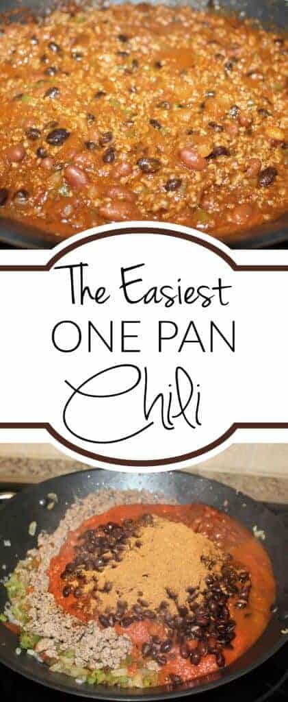 The easiest one pot chili recipe