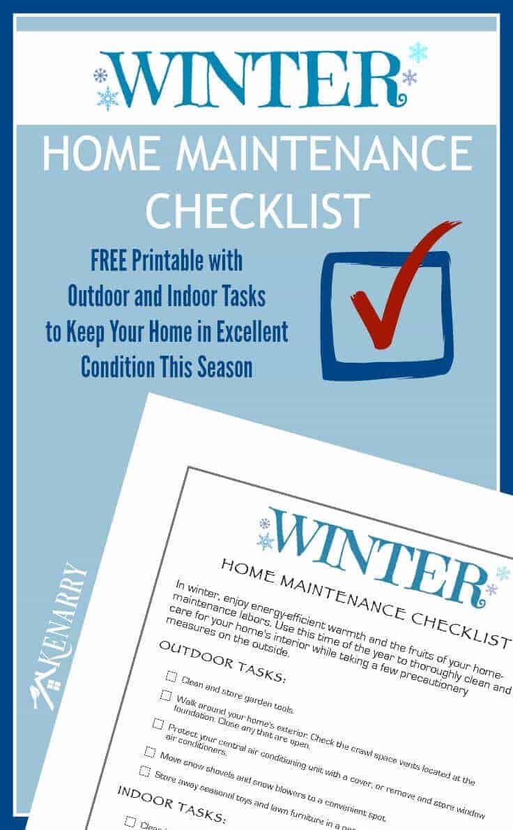 Winter Home Maintenance Checklist by Kennary Home | Winning Winter Weather Hacks