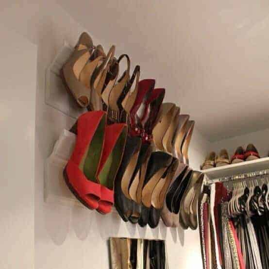 Crown Molding Shoe Rack by Home Stories A to Z | Smart Closet Hacks and Organization Ideas