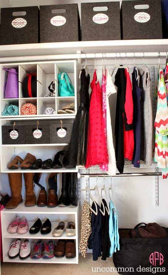 Kids Closet Organization by Uncommon Designs | Smart Closet Hacks and Organization Ideas