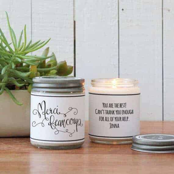 Personalized Candle Teacher Gift | Teacher Appreciation Gift Ideas that Rule! 