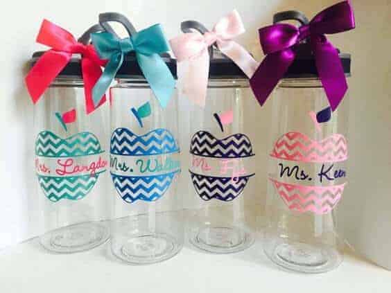 Personalized Teacher Water Bottles | Teacher Appreciation Gift Ideas that Rule! 