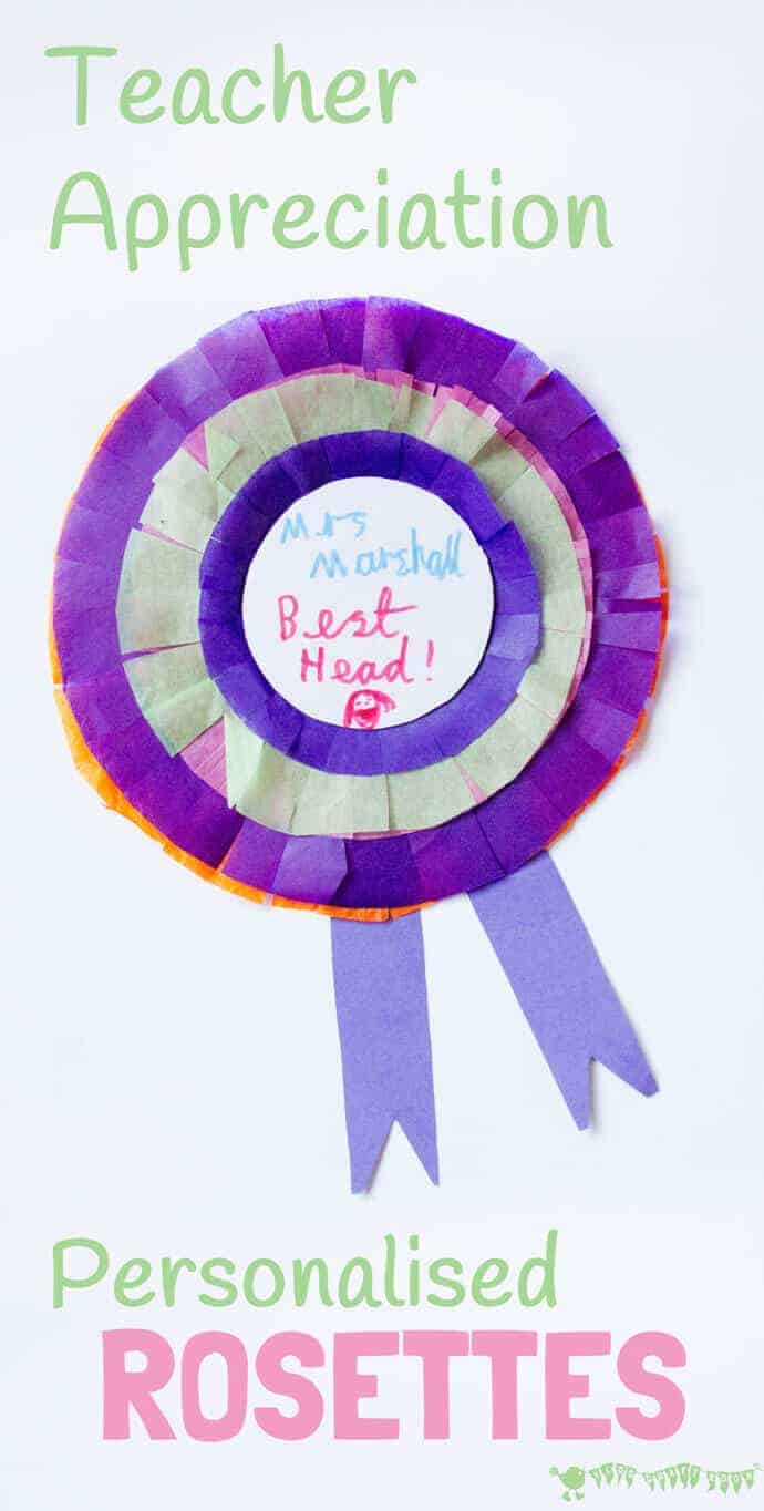 Teacher Appreciation Gift Rosettes by Kids Craft Room | Teacher Appreciation Ideas that Rule! 