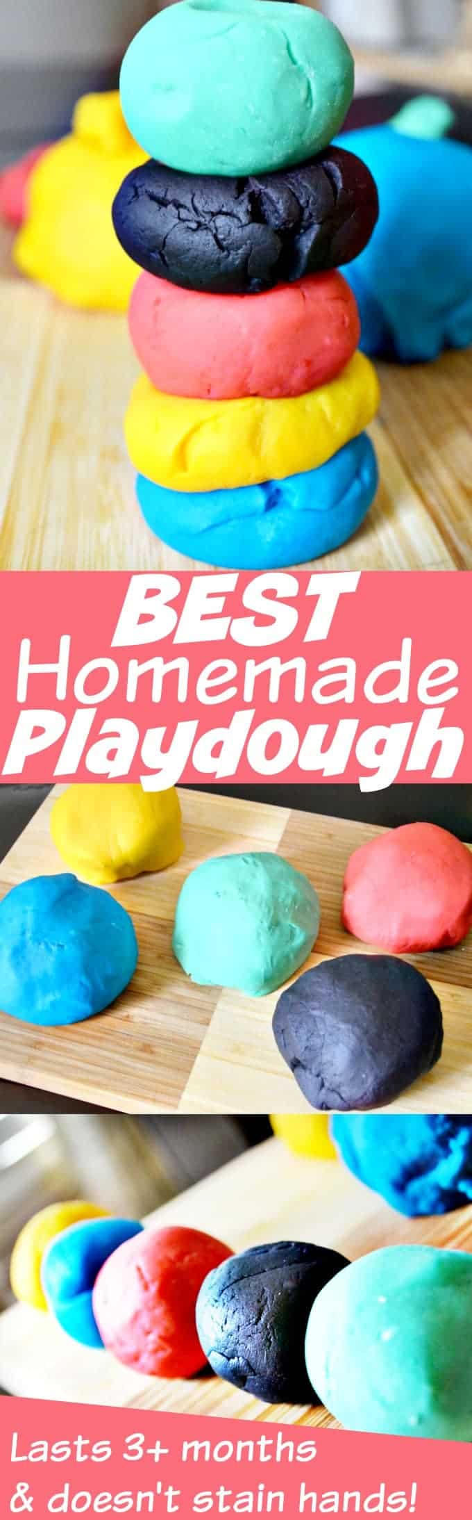 The Best Homemade Playdough Recipe Ever from Domestic Superhero