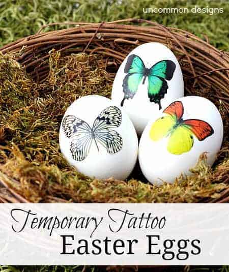 How to Make Temporary Tattoo Easter Eggs by Uncommon Designs | The Coolest Easter Egg Ideas! 