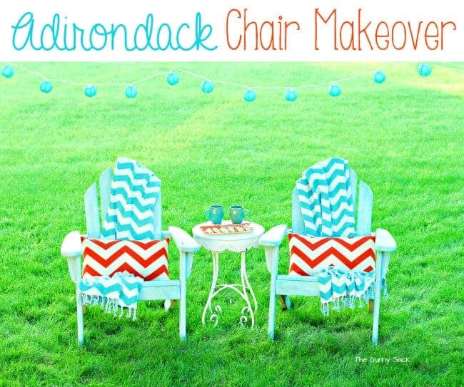 Adirondack Chair Makeover by The Gunny Sack | Garage Sale Makeovers that Wow! 