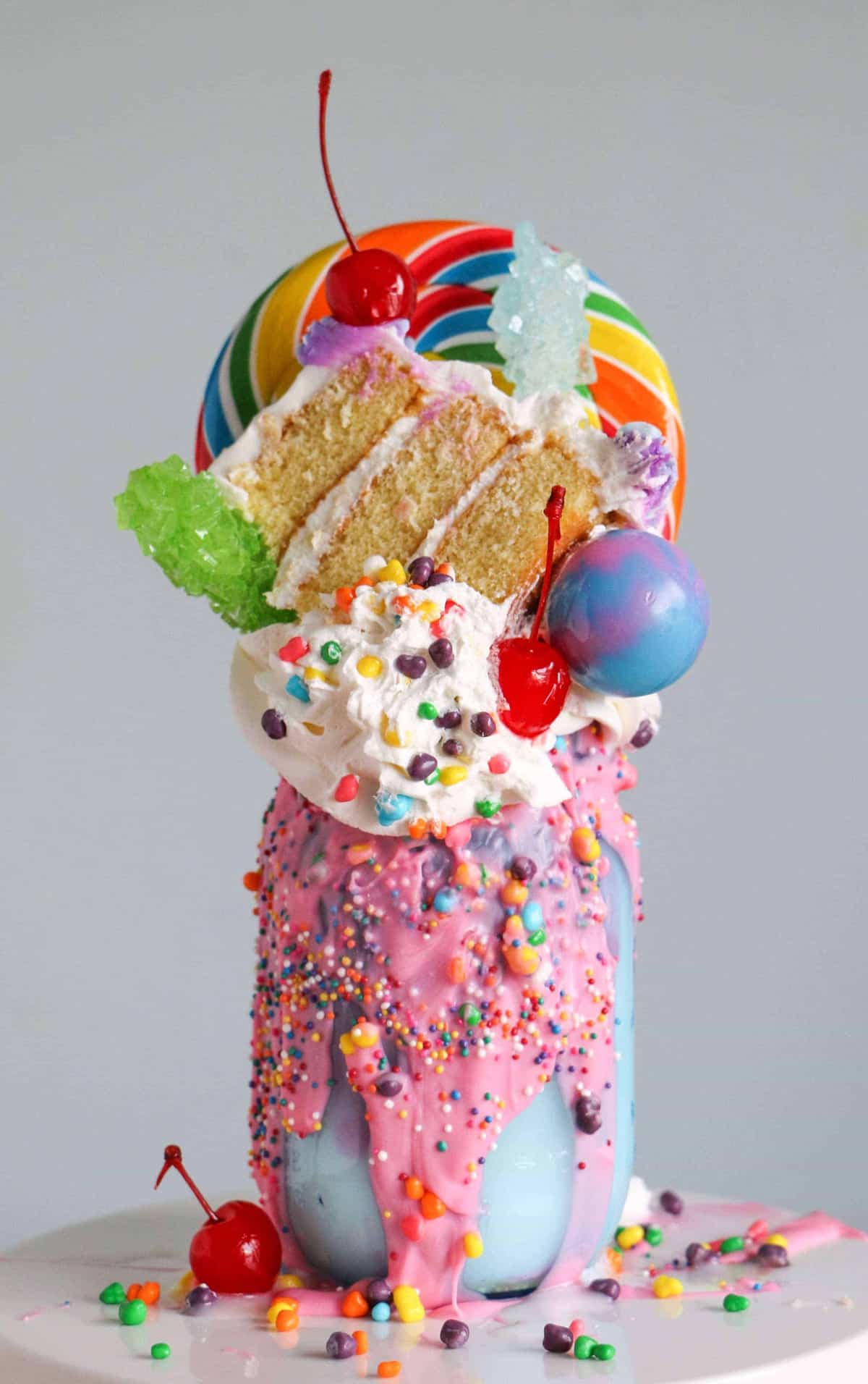 Birthday Cake Milkshake by Erin Bakes via Craftsy | 10 Fabulous Freakshakes