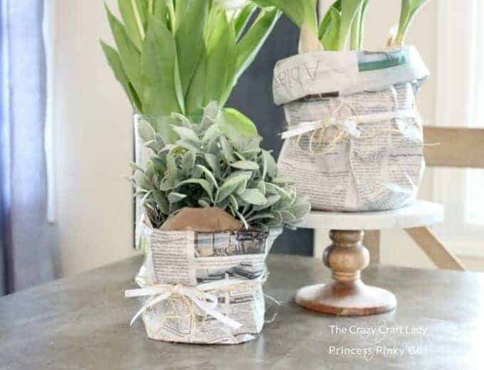 How to Make a Decorative Newspaper Bag - The Crazy Craft Lady