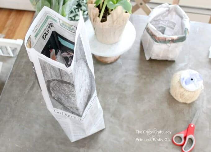 DIY Paper Bag Planters – Average Ariel