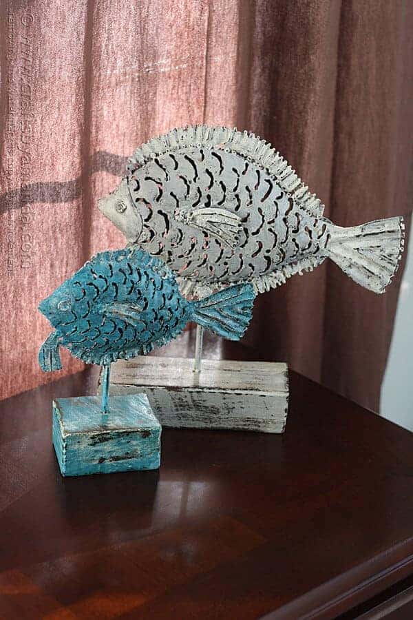 Garage Sale Metal Fish Makeover by Crafts by Amanda | Garage Sale Makeovers that Wow! 