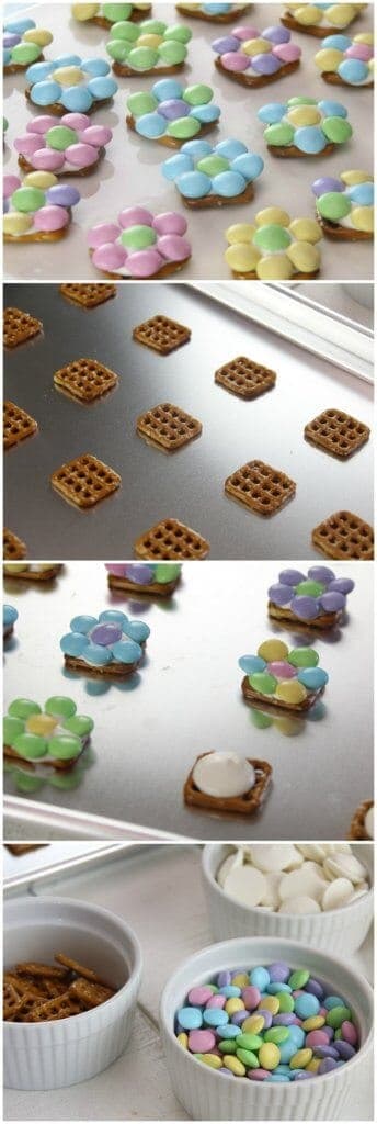 How to Make Spring Flower Pretzel Bites - The Crafty Blog Stalker