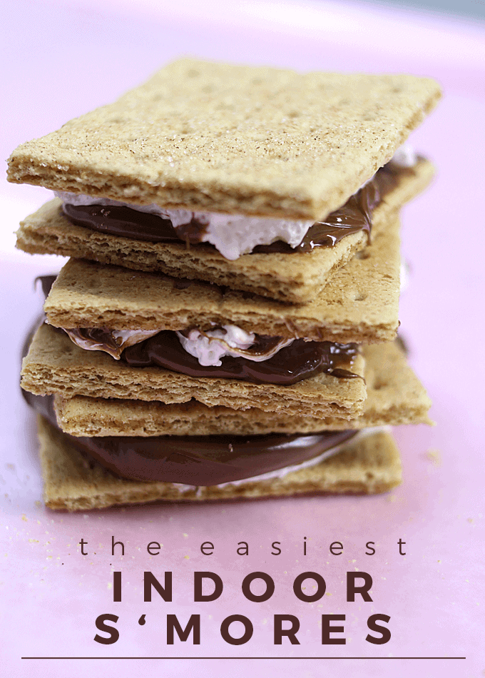 These incredibly easy indoor s'mores are just as amazing as your campfire recipe but require no heat!