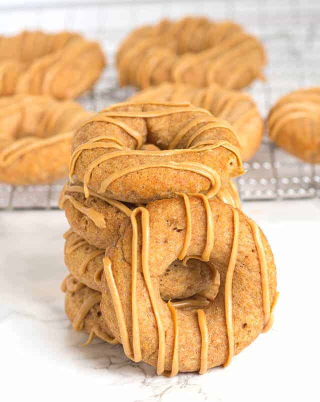 Apple Peanut Butter Dognuts by Cookie Dough and Oven Mitt | Homemade Dog Treat Recipes and DIY Ideas for Dogs