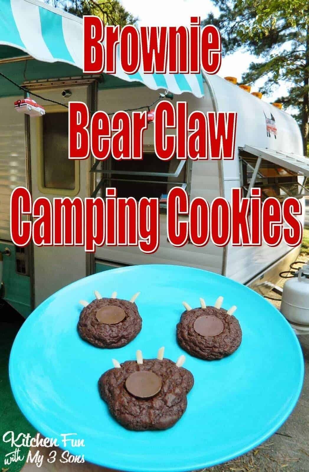 Brownie Bear Claw Camping Cookies by Kitchen Fun with My 3 Sons | Amazingly delicious camping recipes