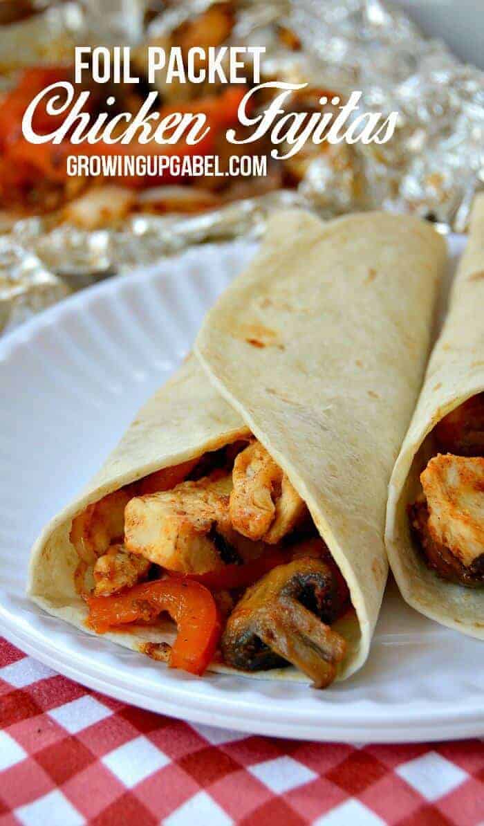 Campfire Chicken Fajita Foil Packet Recipe by Growing Up Gabel | Amazingly Delicious Camping Recipes