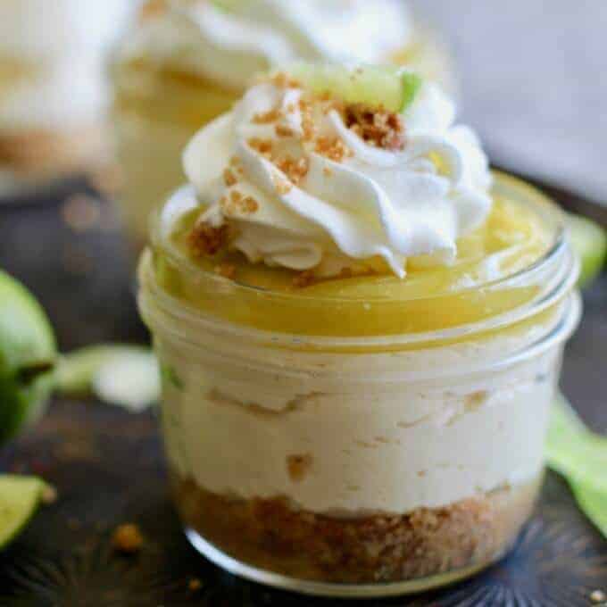 EasyNo Bake Key Lime Cheesecakes